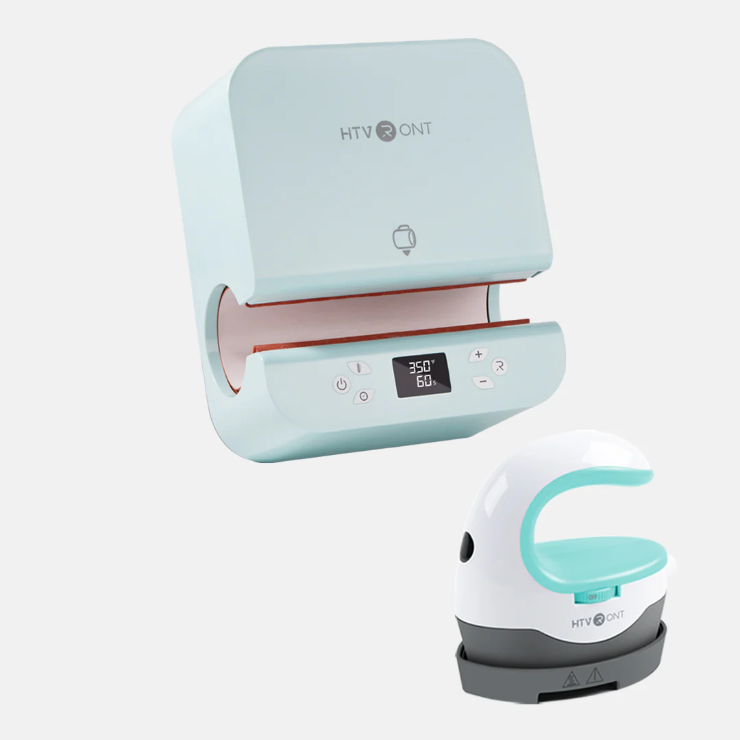HTVRONT Auto Tumbler Heat Press + Mini Heat Press (Random Color) - Image 3