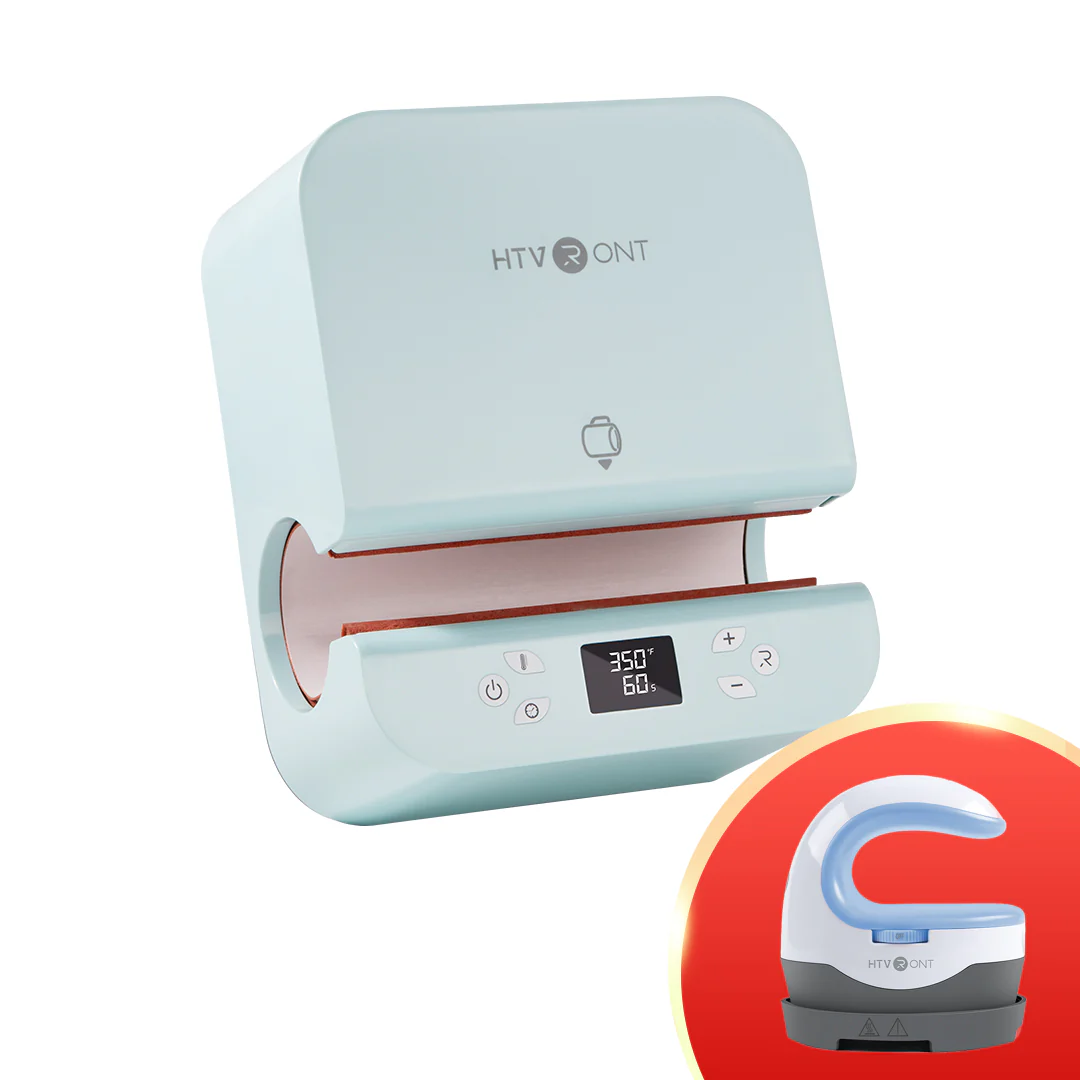 HTVRONT Auto Tumbler Heat Press + Mini Heat Press (Random Color) - Image 9