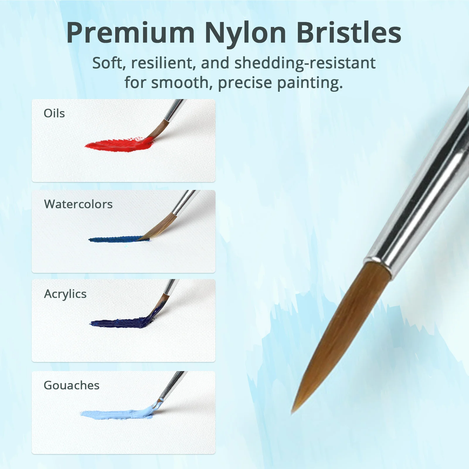 [LOKLiK iPaint] Mini Detail Paintbrush Set（10pcs） - Image 6