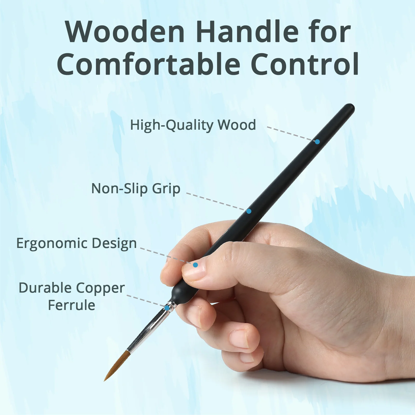[LOKLiK iPaint] Mini Detail Paintbrush Set（10pcs） - Image 7