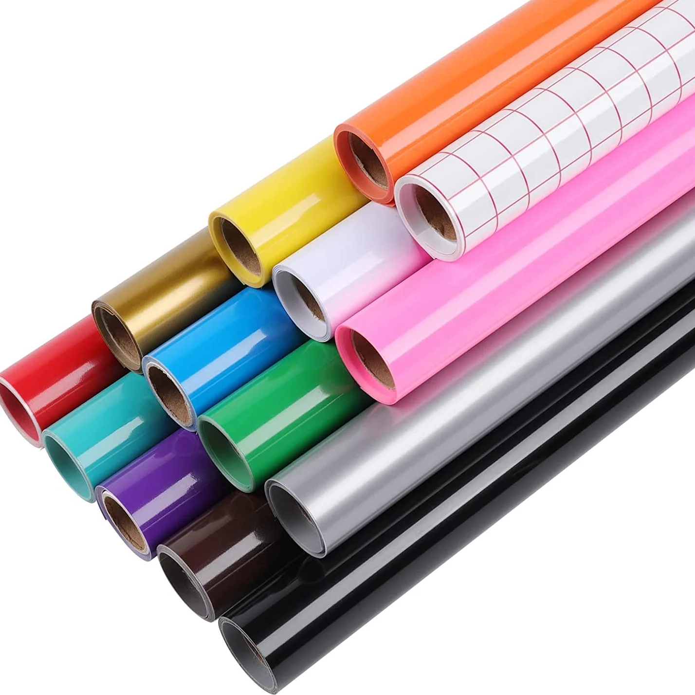Multi-Colors Permanent Adhesive Vinyl Rolls - 12x3FT 14 Rolls - Image 3