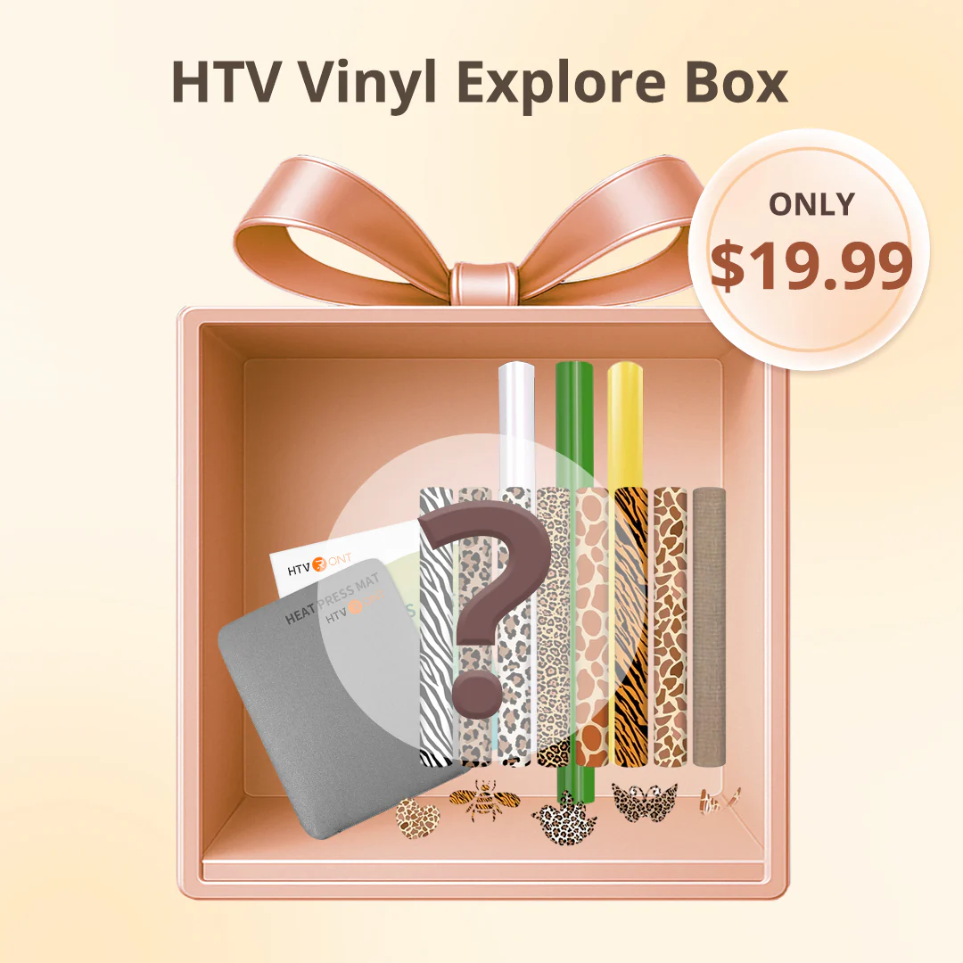 [Mother's Day Special]  HTV Vinyl Explore Box（HTV + Random Material）