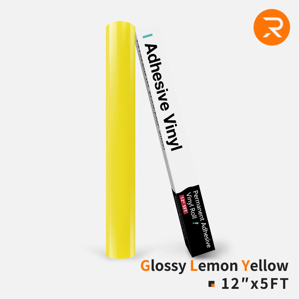 Permanent Adhesive Vinyl Roll - 12"x5 Ft （35 Colors) - Image 18