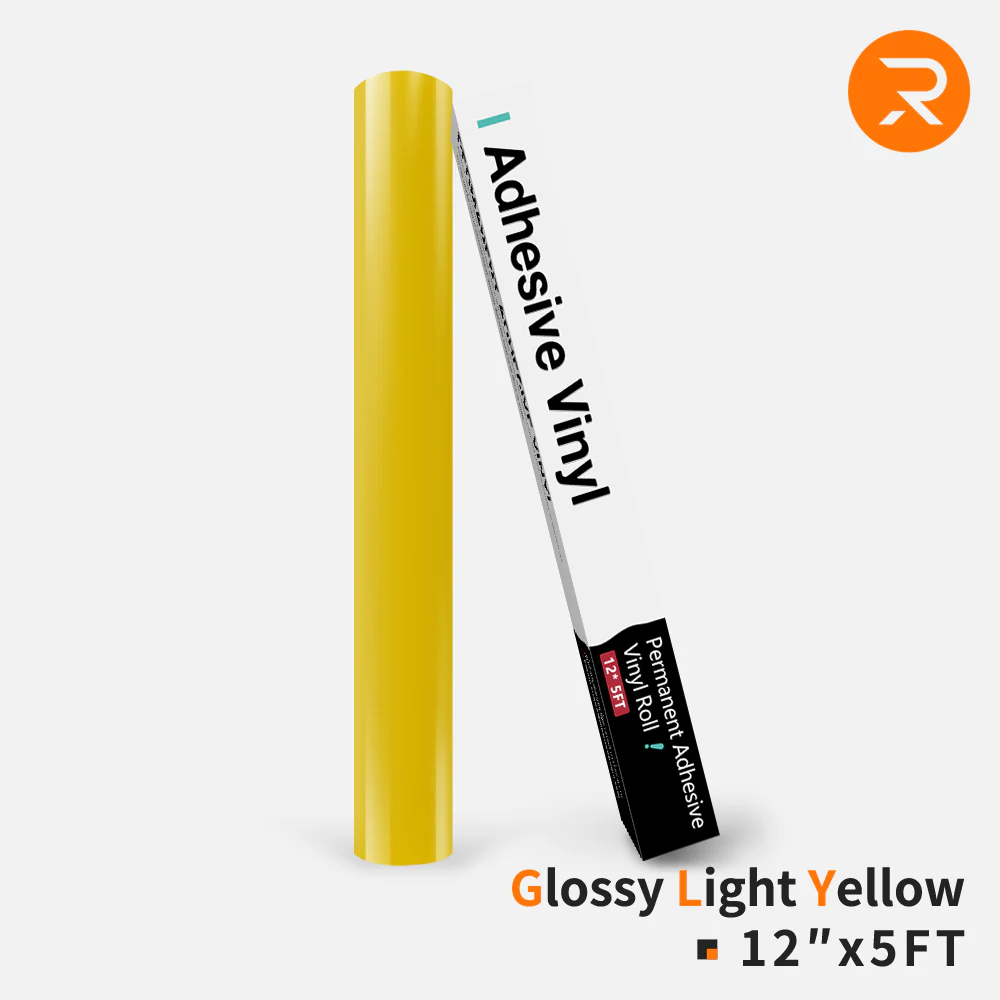 Permanent Adhesive Vinyl Roll - 12"x5 Ft （35 Colors) - Image 22