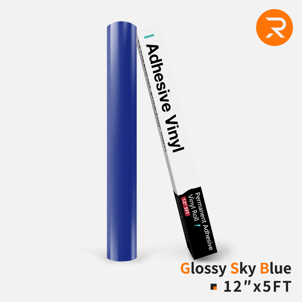 Permanent Adhesive Vinyl Roll - 12"x5 Ft （35 Colors) - Image 29