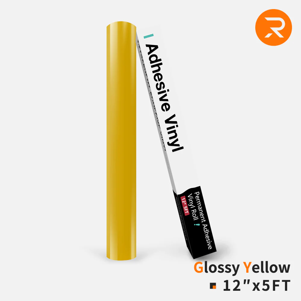 Permanent Adhesive Vinyl Roll - 12"x5 Ft （35 Colors) - Image 34
