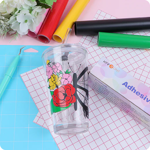 Permanent Adhesive Vinyl Roll - 12"x5 Ft （35 Colors) - Image 4