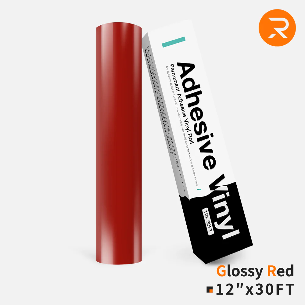 Permanent Adhesive Vinyl Roll - 12"x30 Ft （2 Colors) - Image 10