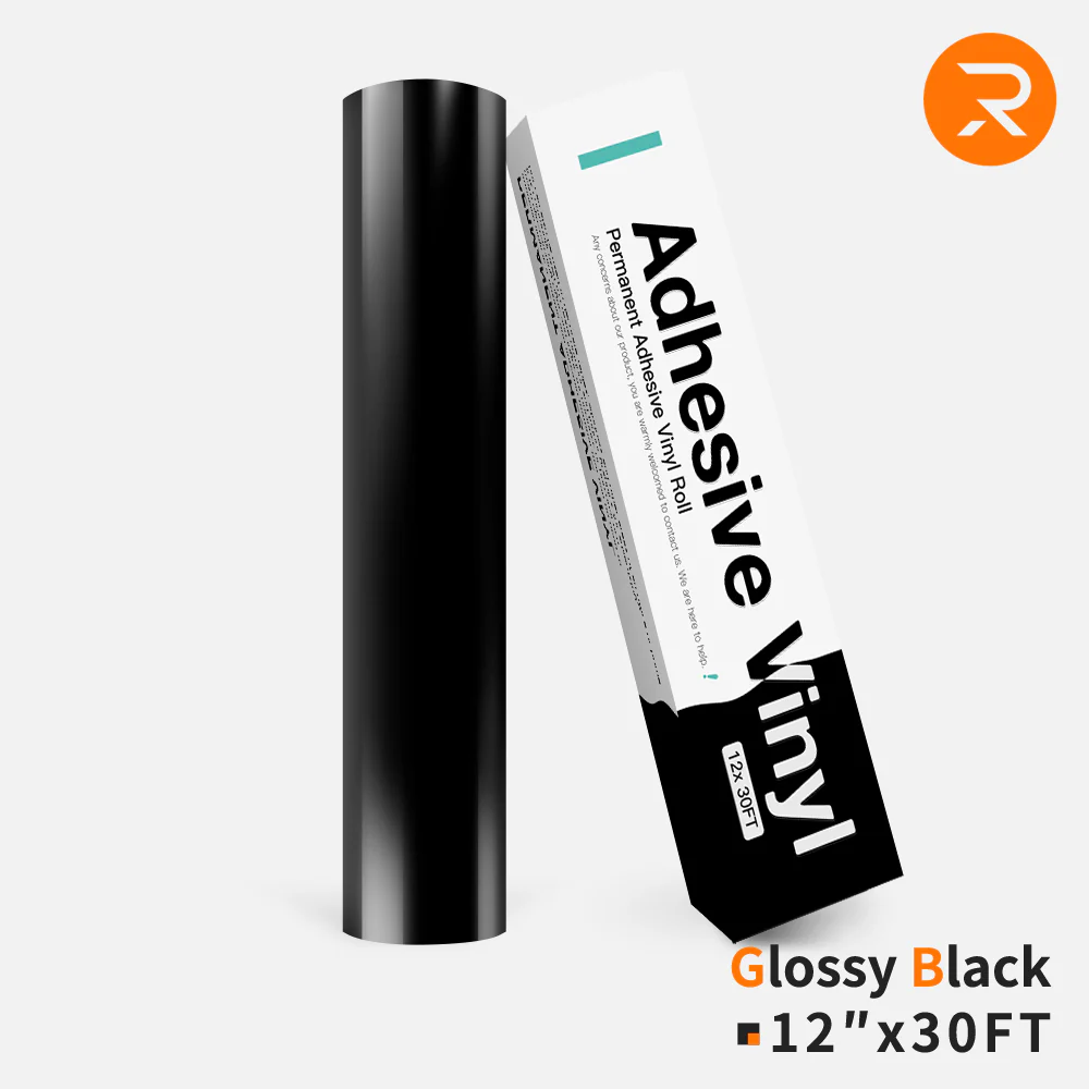 Permanent Adhesive Vinyl Roll - 12"x30 Ft （2 Colors) - Image 8