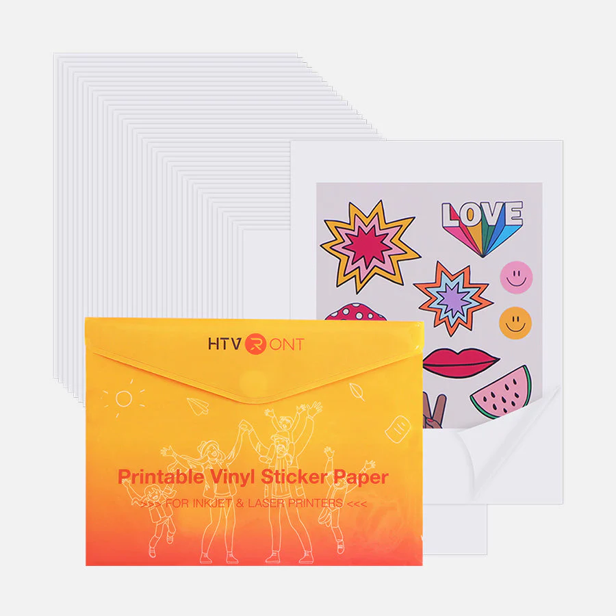 Glossy Printable / Matte Printable Vinyl Sticker Paper 100 Sheets Waterproof  - 8.5"X 11" - Image 8