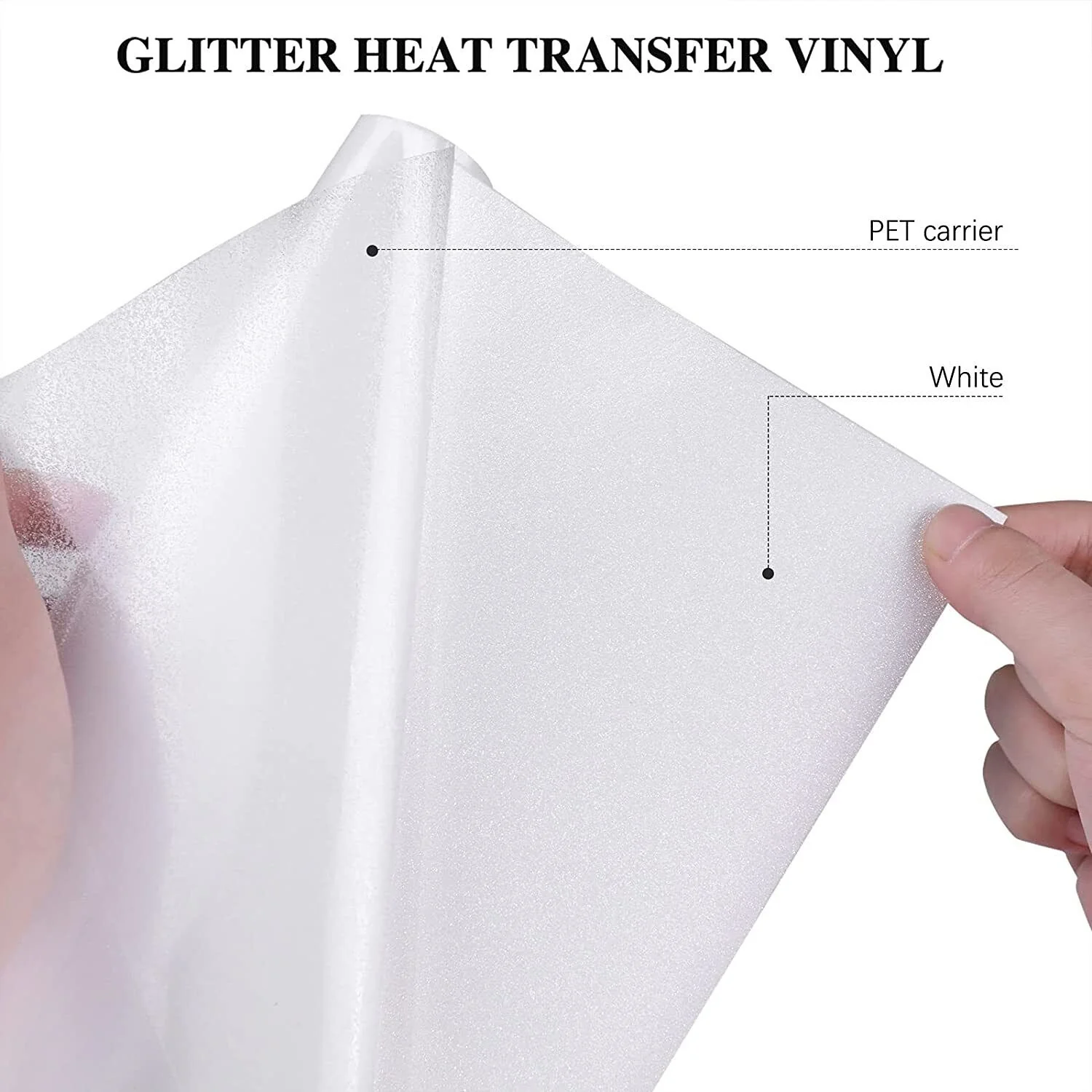 Rainbow Glitter HTV Vinyl Roll for Sublimation - 10" x 6 Ft (2 Colors) - Image 10
