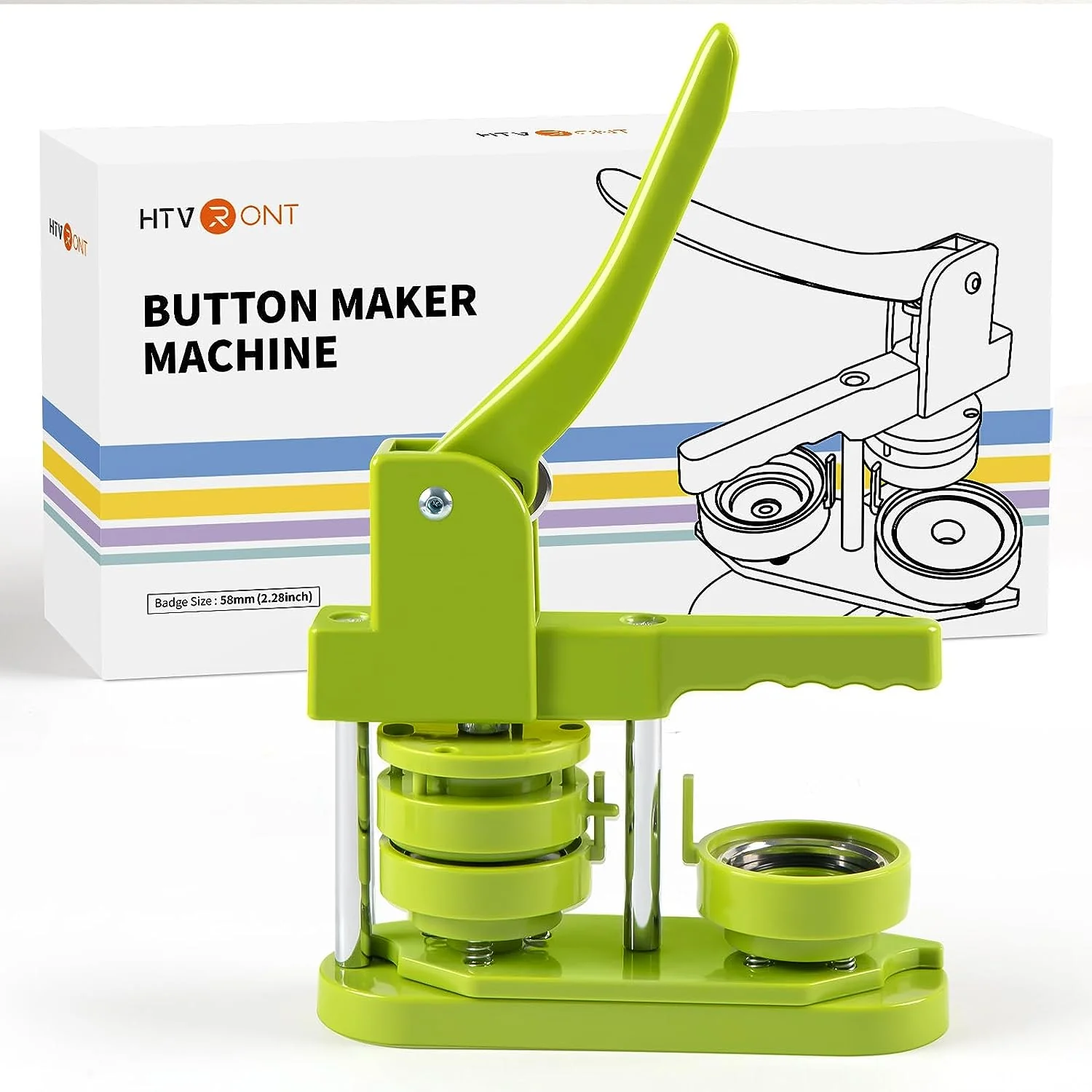 Reach a C$100 cart, you can add the Button Maker Machine for only C$29.99! HTVRONT CA Button Maker Machine 58mm with 110pcs Button Supplies - No Need to Install Pin Maker - Image 10