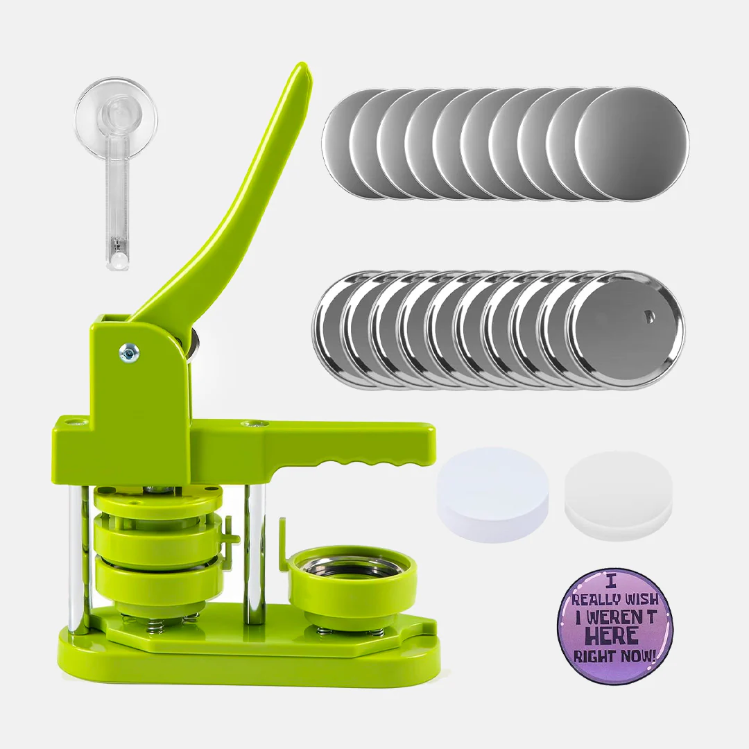 Reach a C$100 cart, you can add the Button Maker Machine for only C$29.99! HTVRONT CA Button Maker Machine 58mm with 110pcs Button Supplies - No Need to Install Pin Maker - Image 2