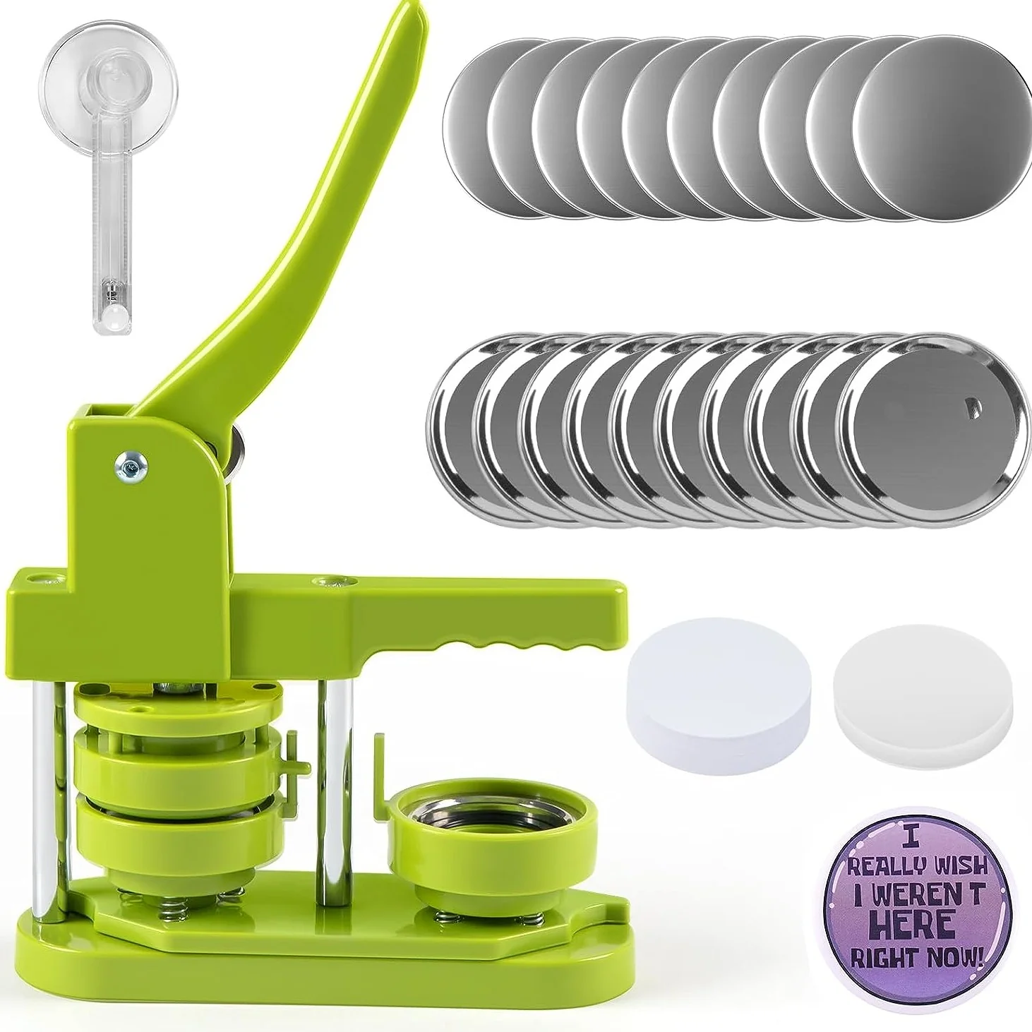 Reach a C$100 cart, you can add the Button Maker Machine for only C$29.99! HTVRONT CA Button Maker Machine 58mm with 110pcs Button Supplies - No Need to Install Pin Maker - Image 5