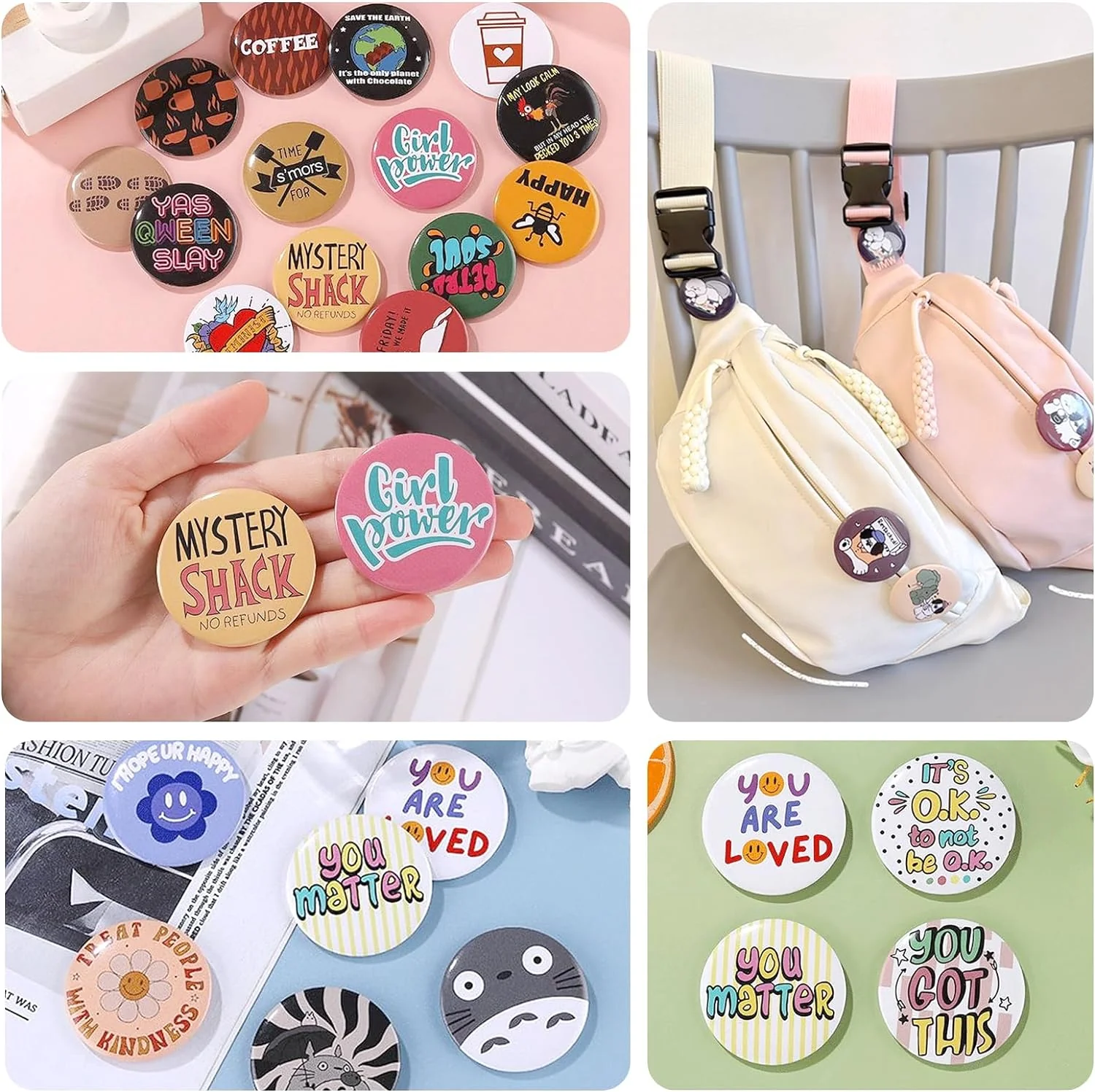 Reach a C$100 cart, you can add the Button Maker Machine for only C$29.99! HTVRONT CA Button Maker Machine 58mm with 110pcs Button Supplies - No Need to Install Pin Maker - Image 6