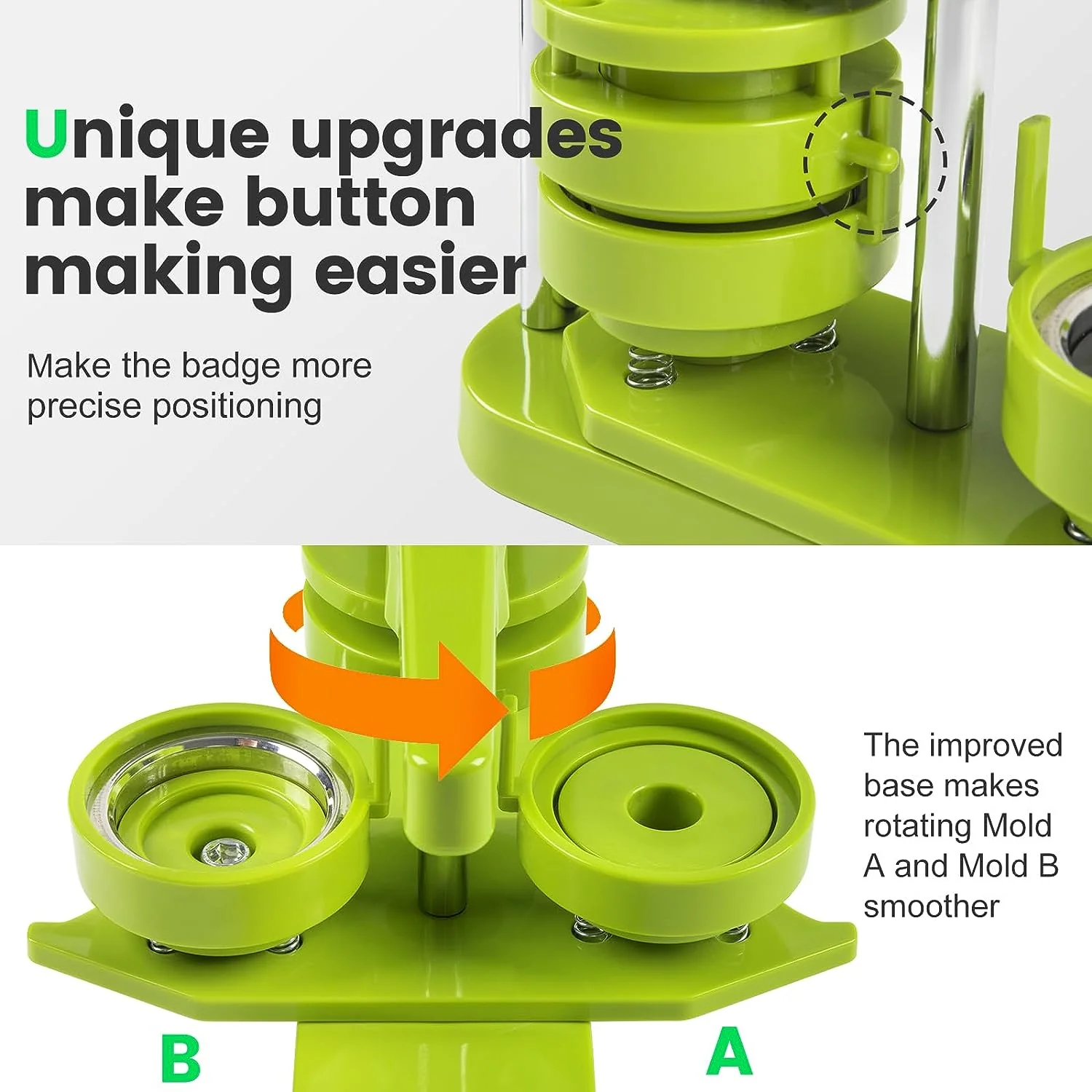 Reach a C$100 cart, you can add the Button Maker Machine for only C$29.99! HTVRONT CA Button Maker Machine 58mm with 110pcs Button Supplies - No Need to Install Pin Maker - Image 9