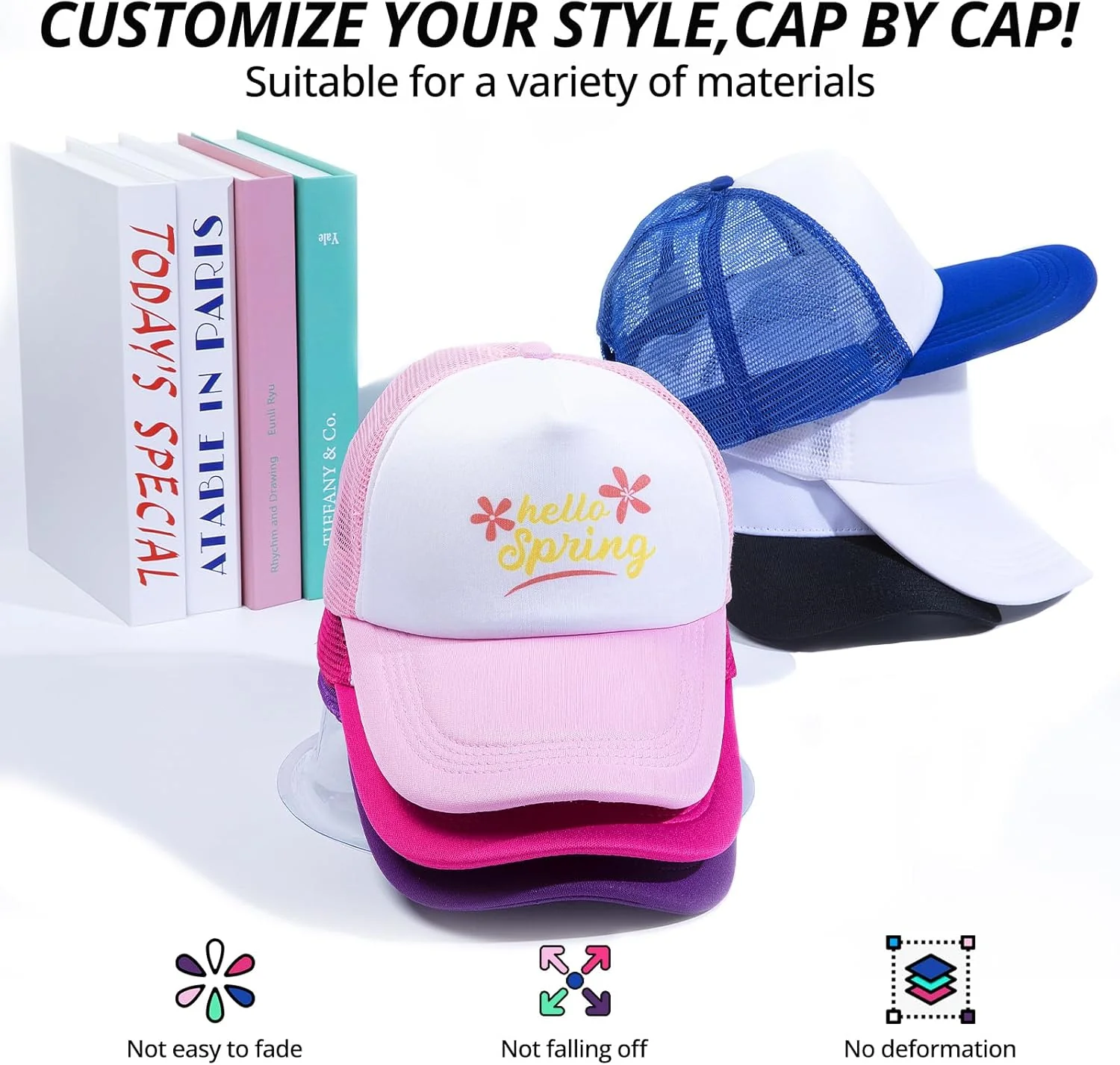 Sponge Trucker Hat Sublimation Blanks - 1 PC - Image 3