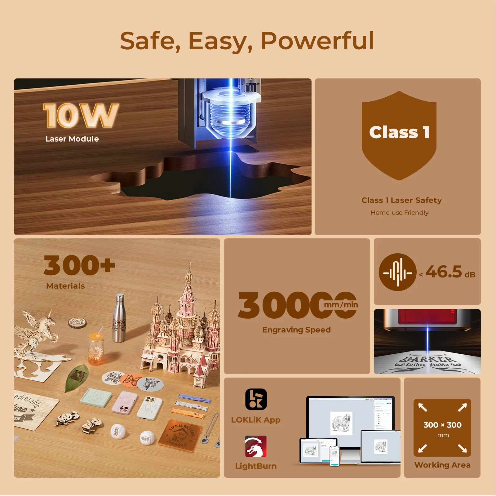 HTVRONT-LOKLiK iEngrave™- 10W Laser Engraver - Image 7