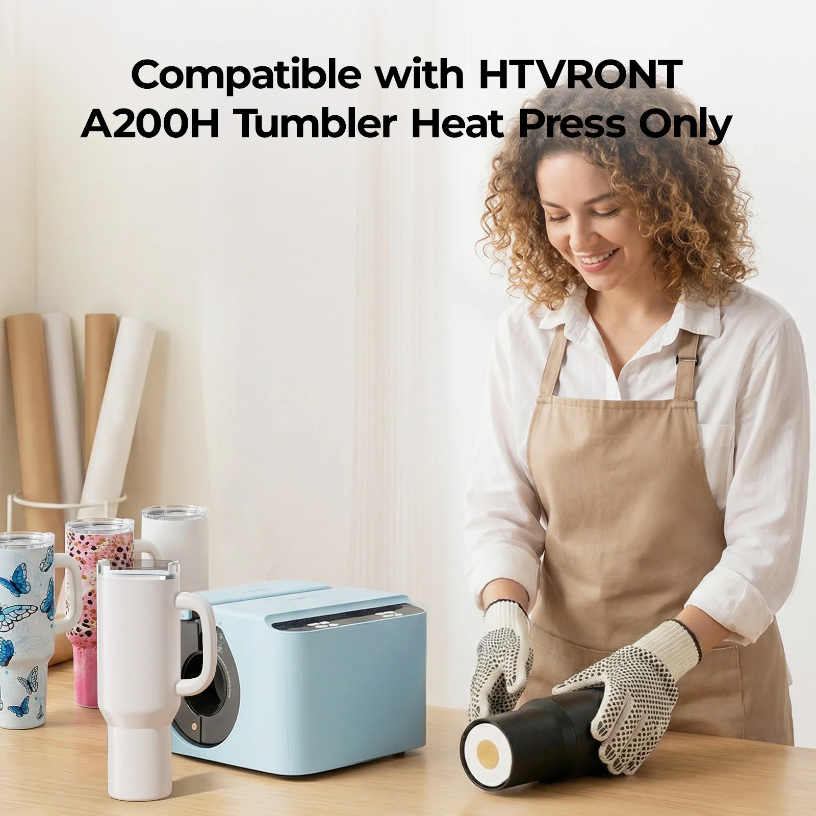HTVRONT A200 & A200H Auto Tumbler Heat Press Mat - 2mm/4mm-20oz/30oz/40oz - Image 9